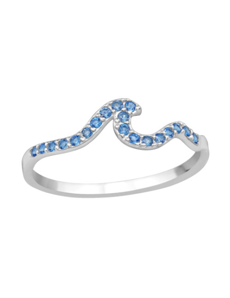 Anillo de plata 925 Wave...