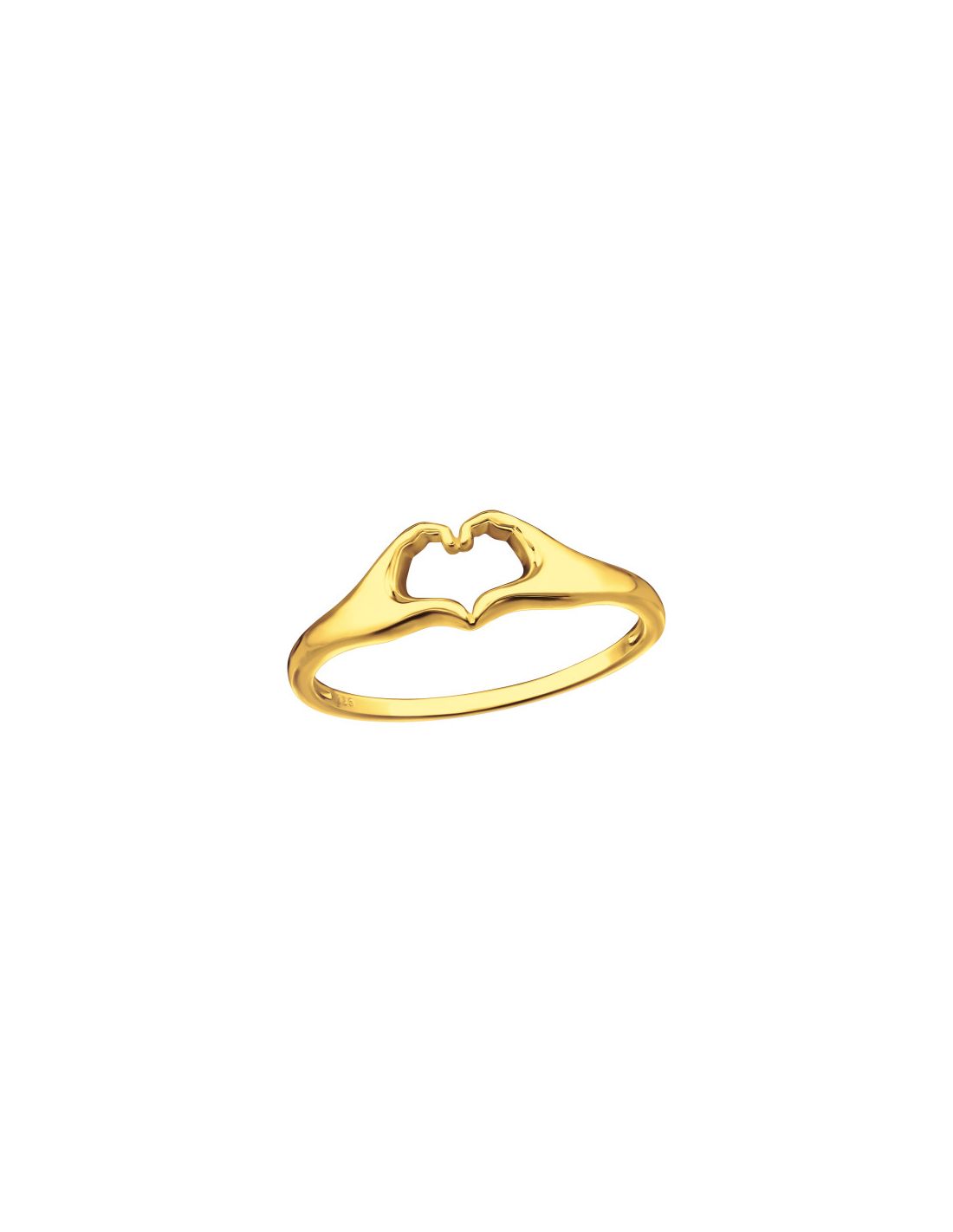 Anillo de plata 925 Hand Heart Talla  5