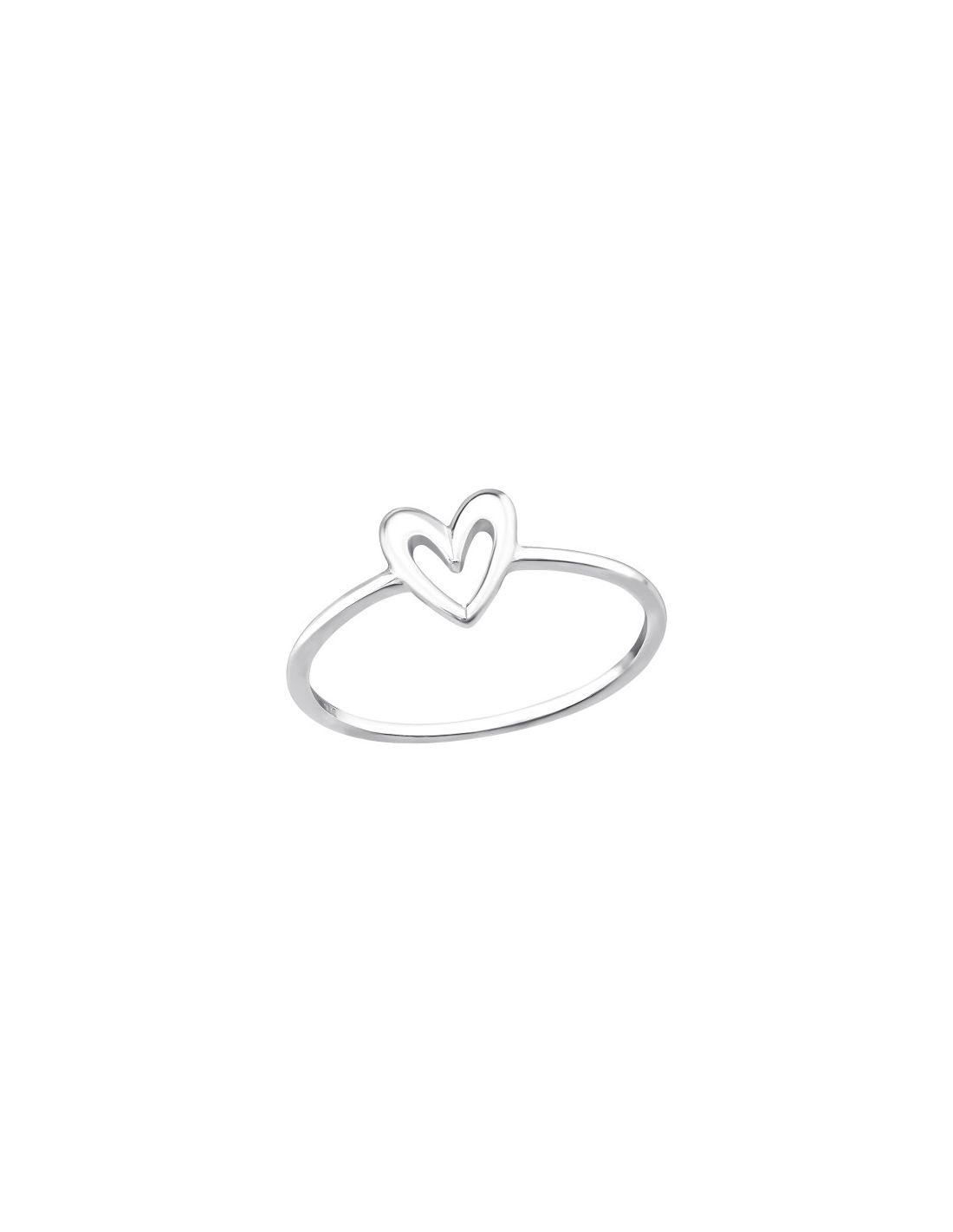 Anillo de plata 925 Heart Talla  5