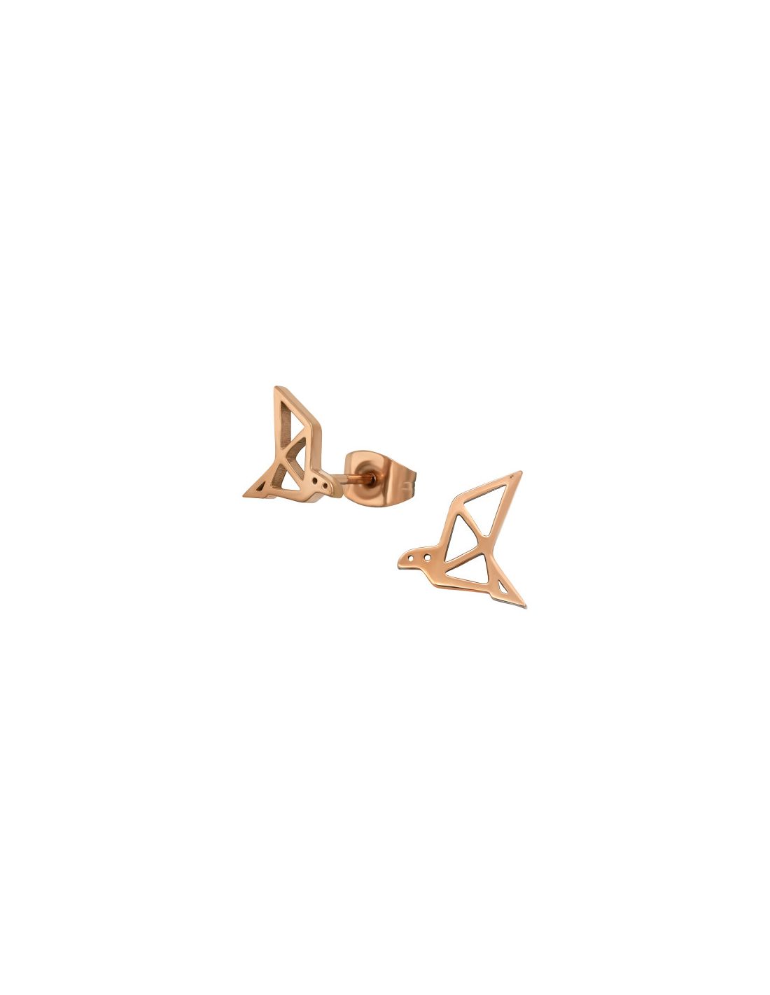 Aros de acero Origami Bird