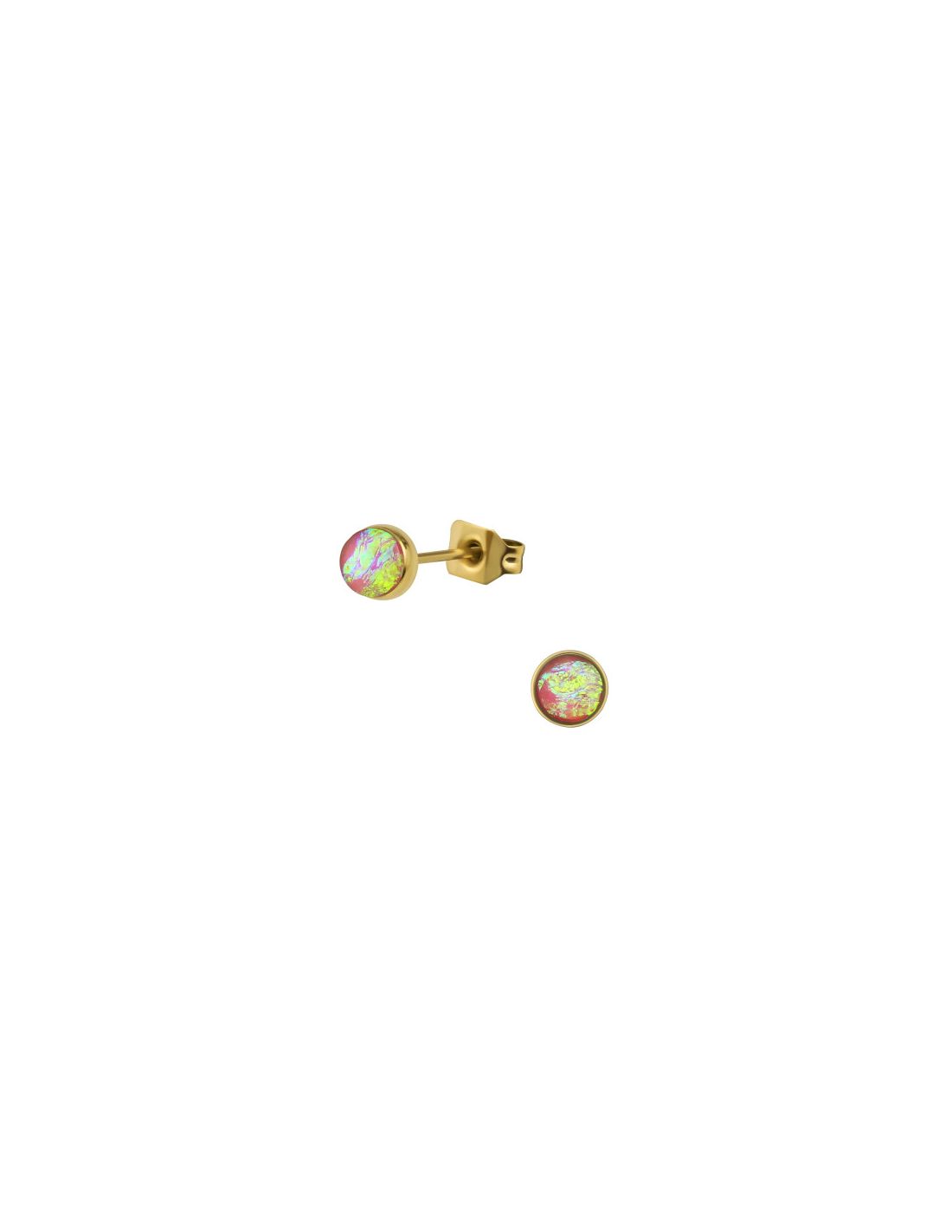 Aros de acero Gold Surgical Steel...
