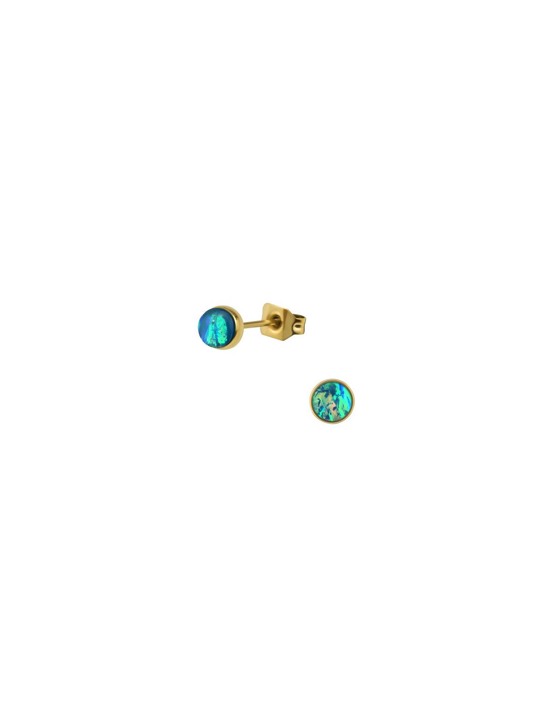 Aros de acero Gold Surgical Steel...