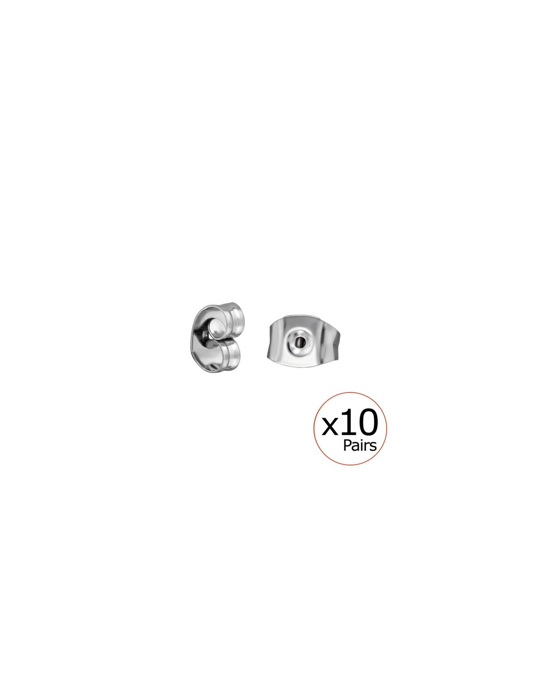 Aros de acero Pack Of 10 High Polish...