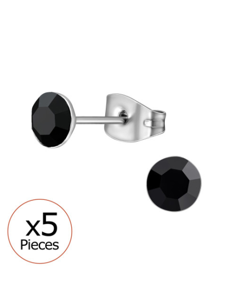 Aros de acero 5Mm Round X5