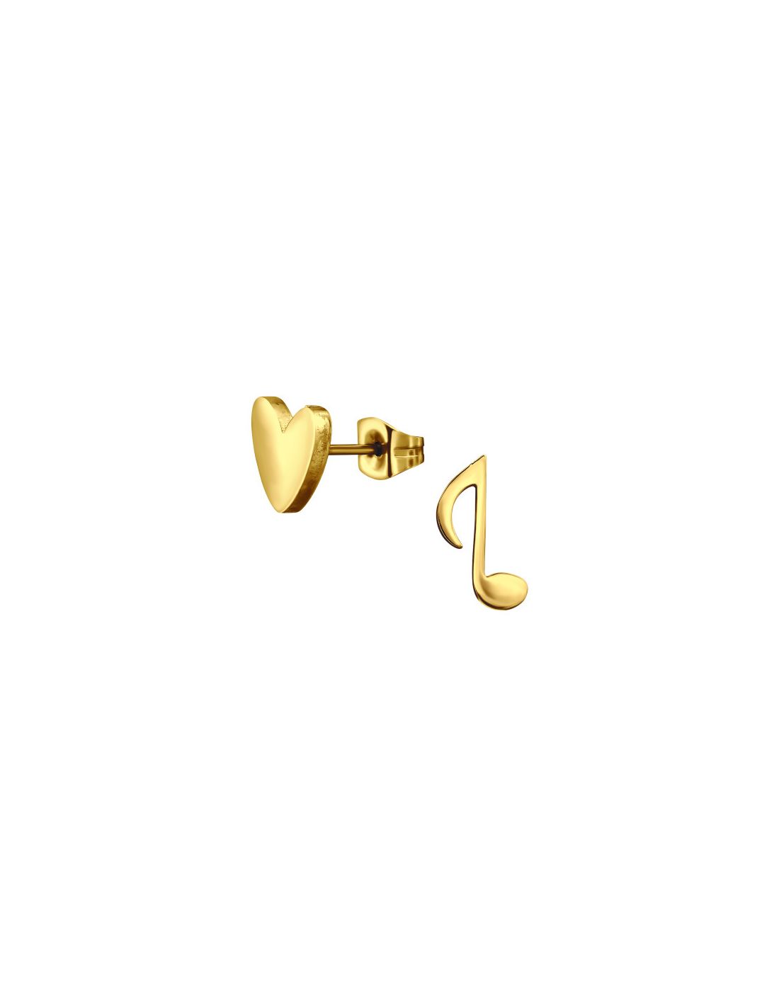 Aros de acero Music Note And Heart