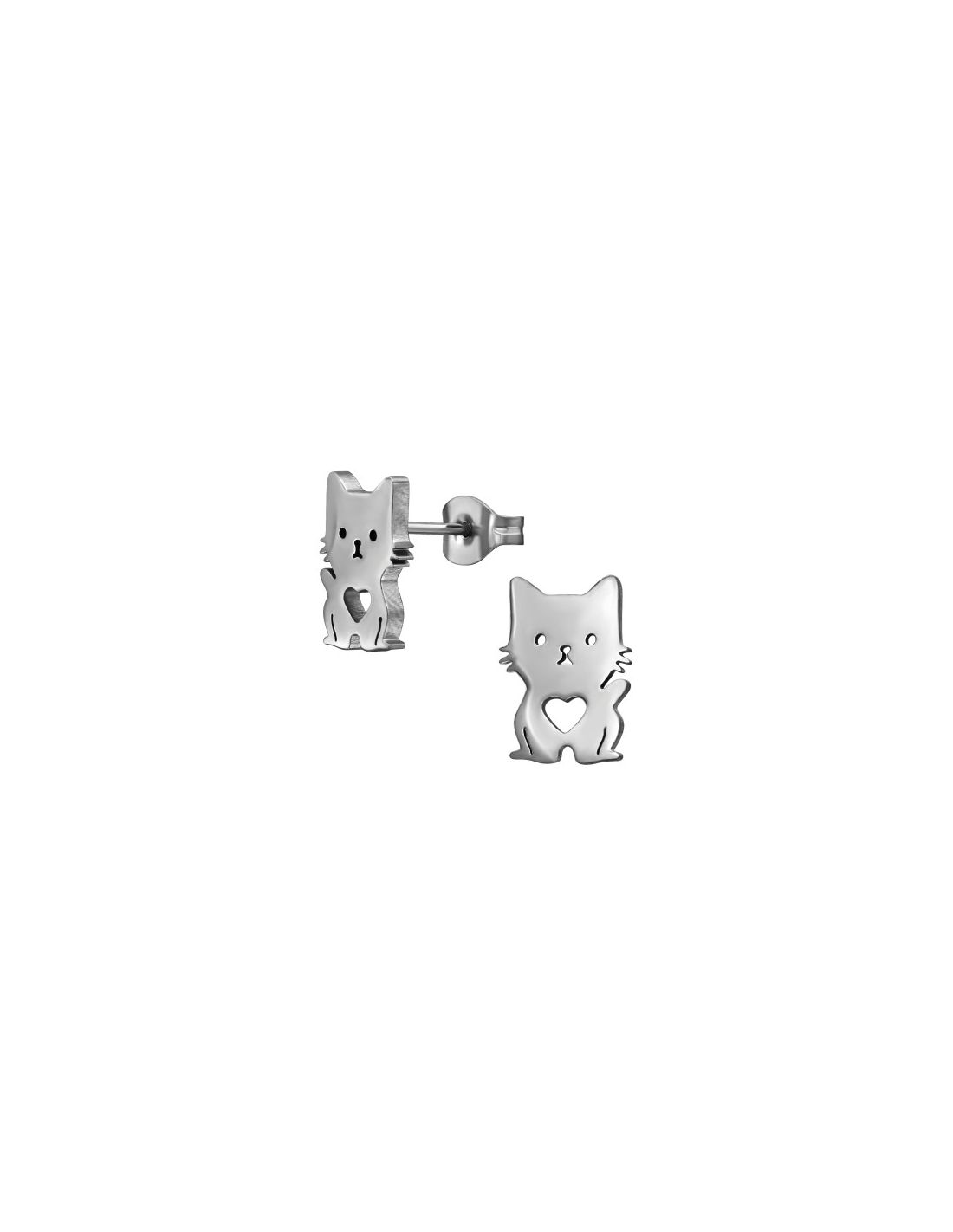 Aros de acero Cat With Heart