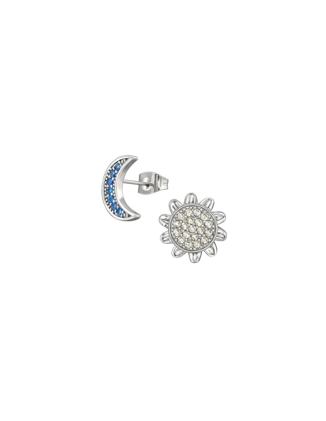 Aros de acero Moon & Flower