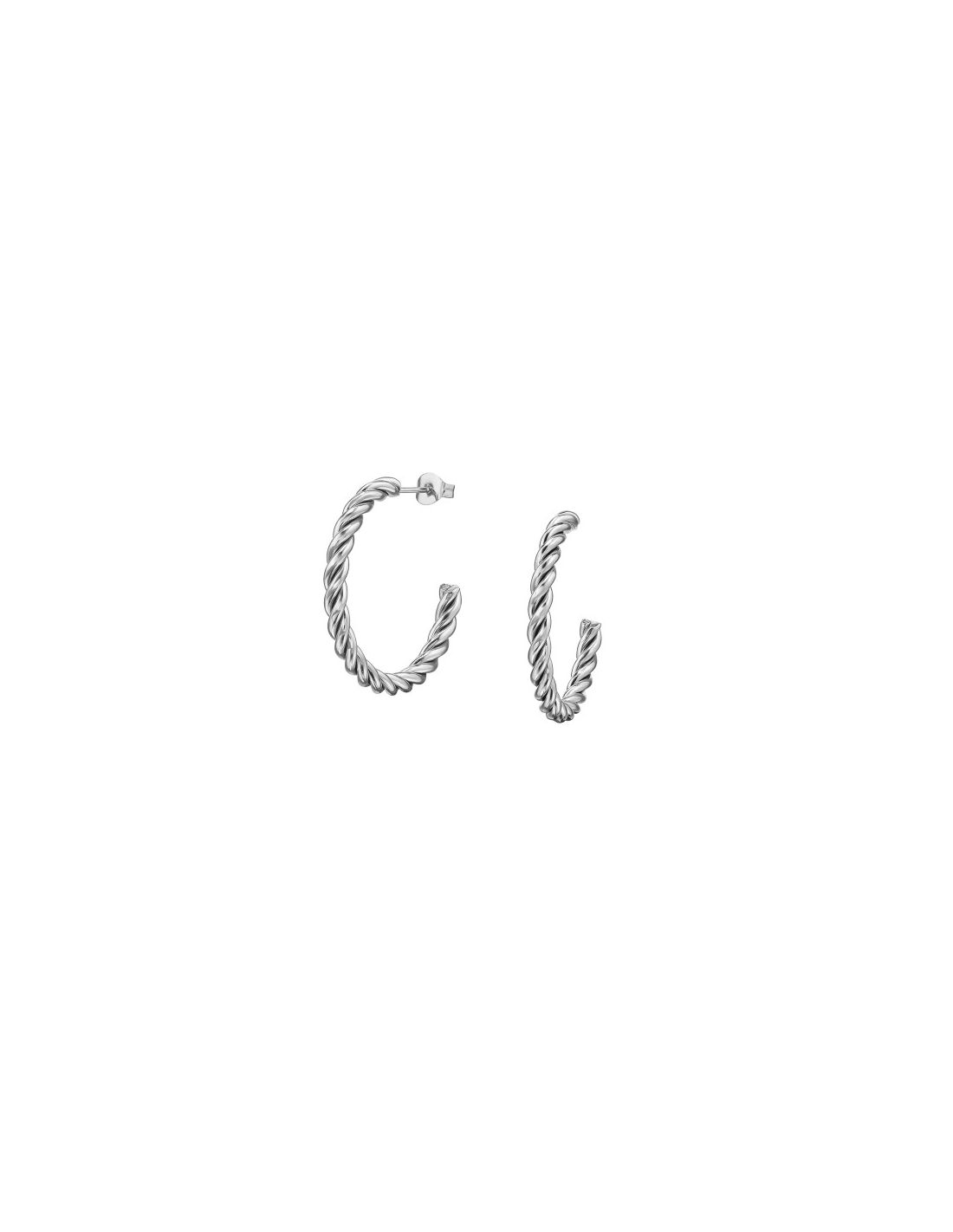 Aros de acero Twisted Half Hoop