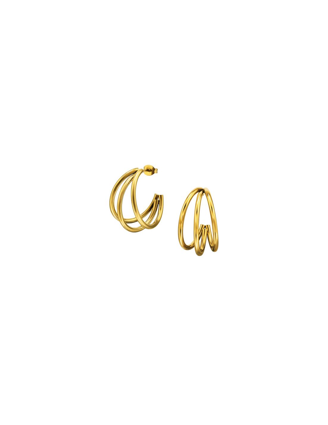Aros de acero Three Curved Bar Half Hoop