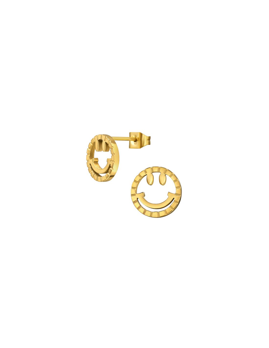 Aros de acero 10Mm Smiley Happy Face