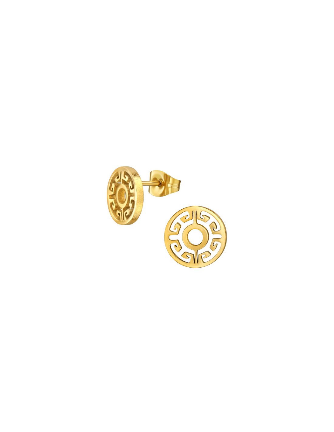 Aros de acero Greek Key Circle