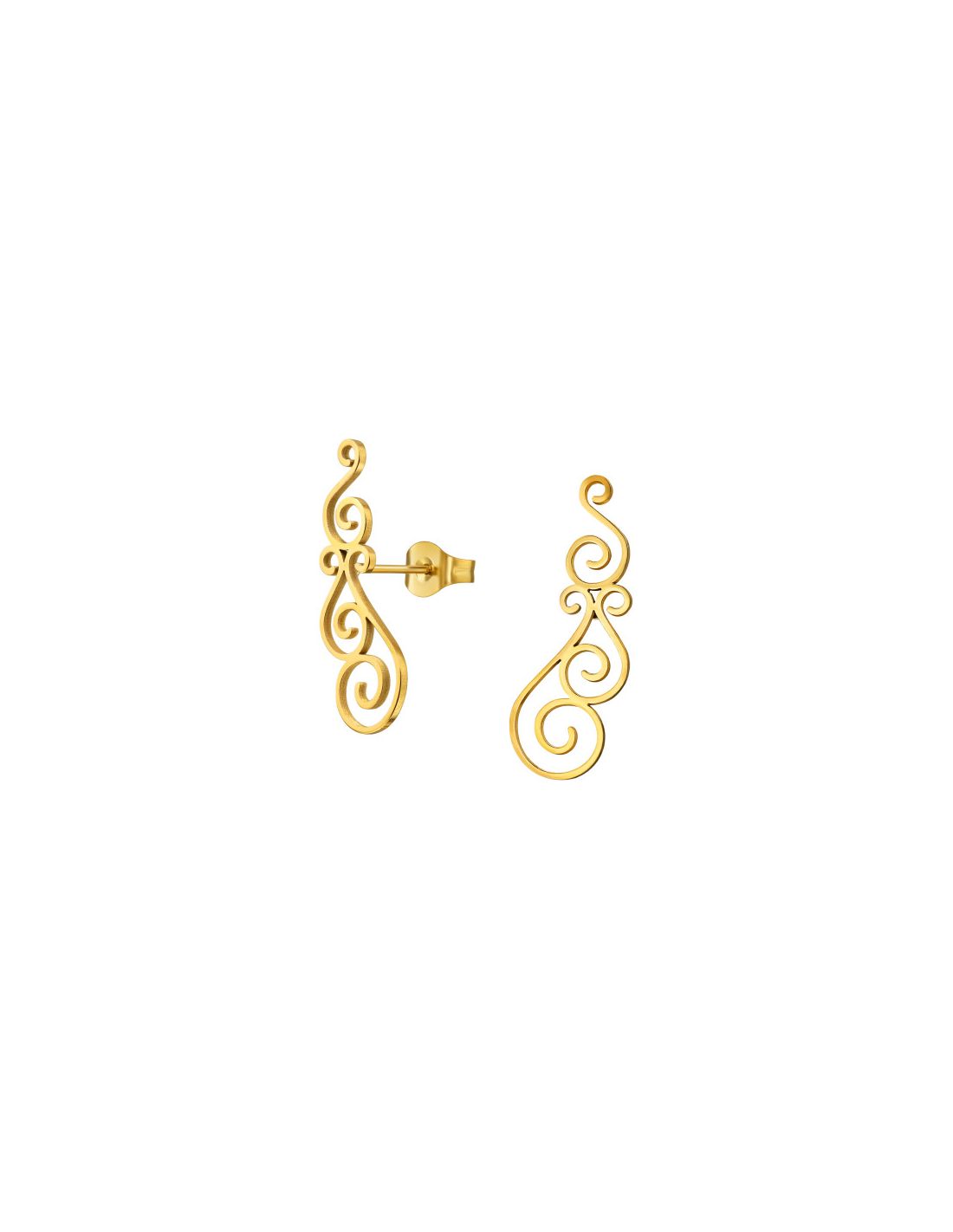 Aros de acero Filigree Swirl