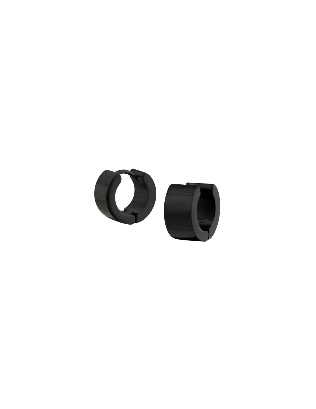 Aros de acero Black Surgical Steel...