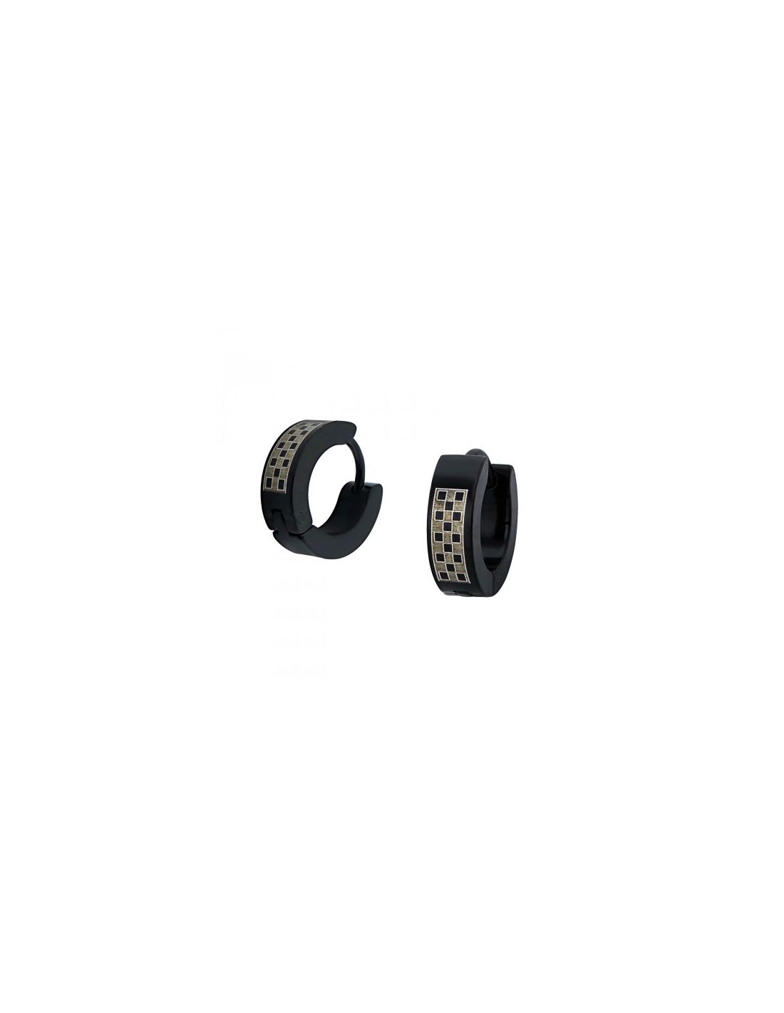 Aros de acero Black Surgical Steel...