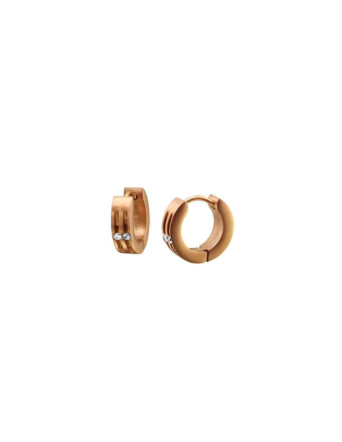 Aros de acero Rose Gold Surgical...