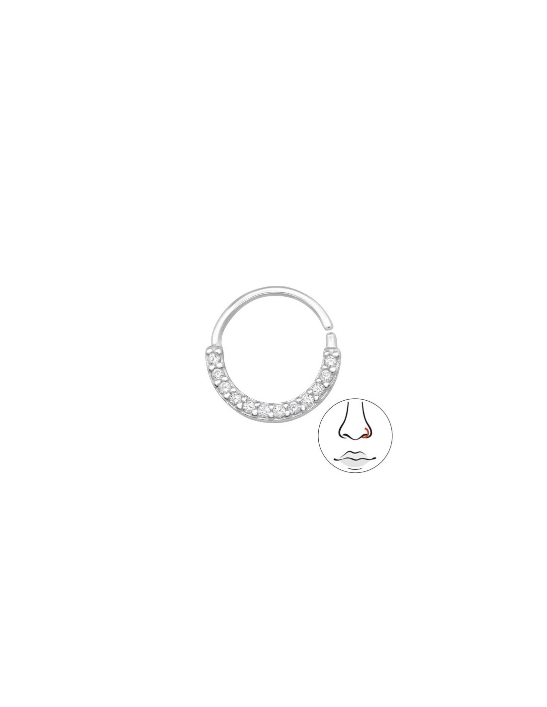 Piercing Nariz Circle Plata 925