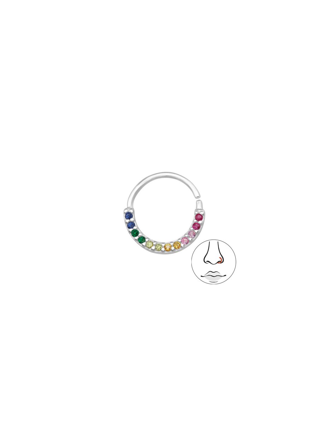 Piercing Nariz Circle Plata 925