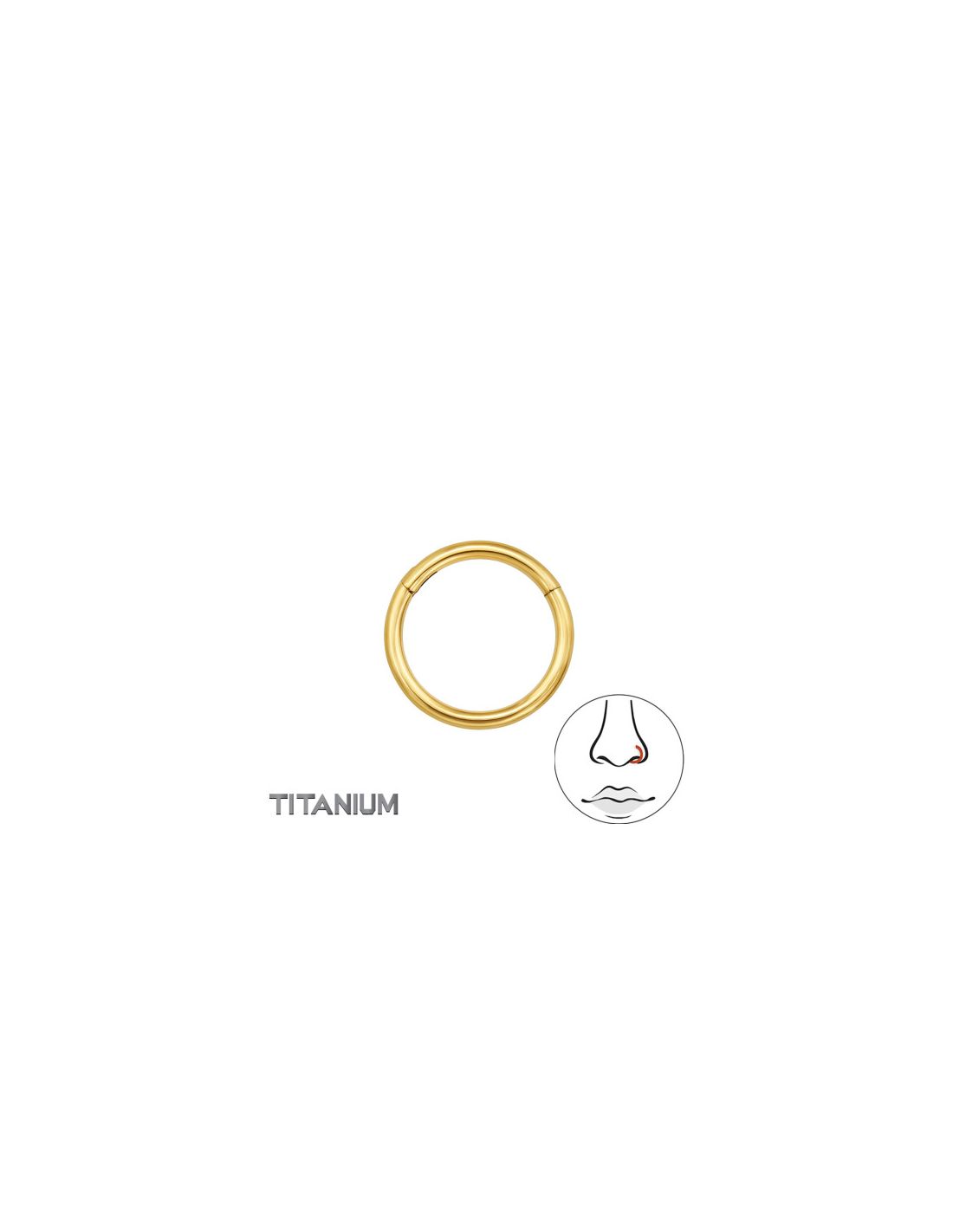 Piercing Nariz 8Mm (18G) Hinged...