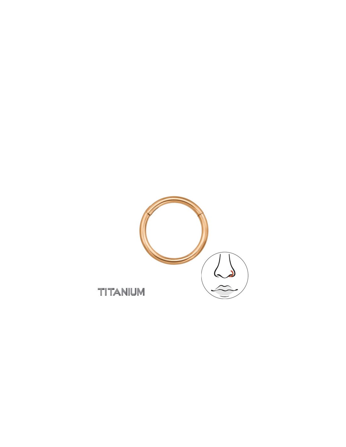 Piercing Nariz 8Mm (18G) Hinged...