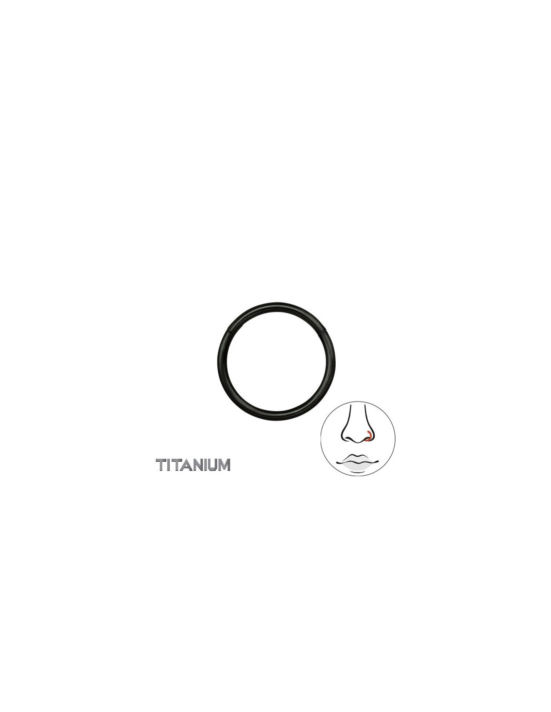Piercing Nariz Hoop 10Mm Titanium