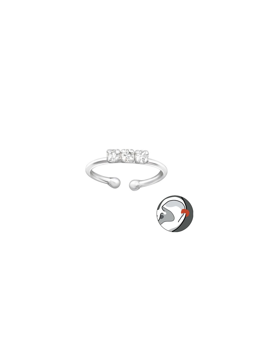 Aros de Plata Cuff  1un Sparkling 2...
