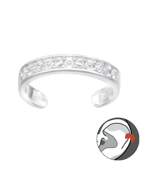 Aros de Plata Cuff  1un...