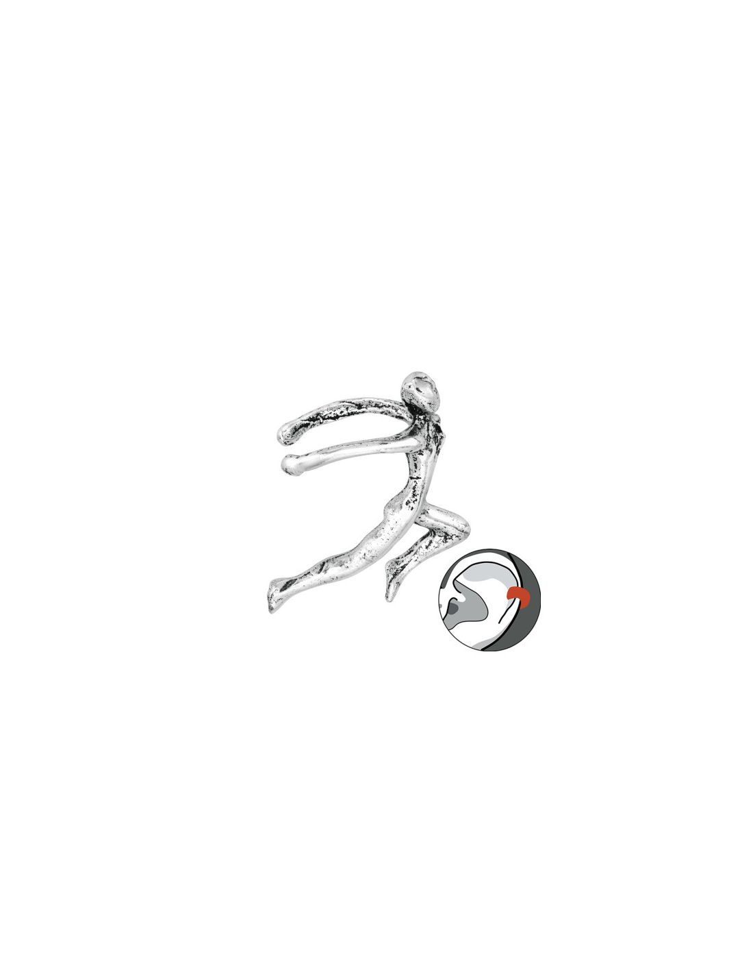 Aros de Plata Cuff  1un People 13 mm...