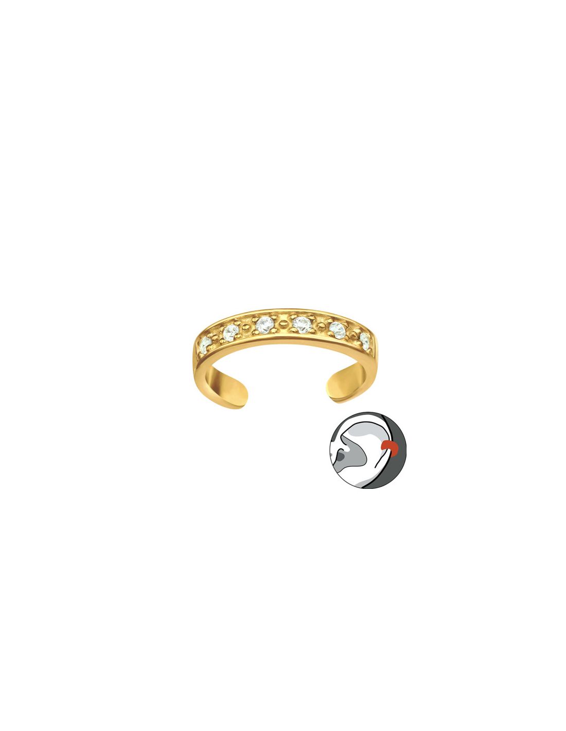 Aros de Plata Cuff  1un Plain 0.9 mm...