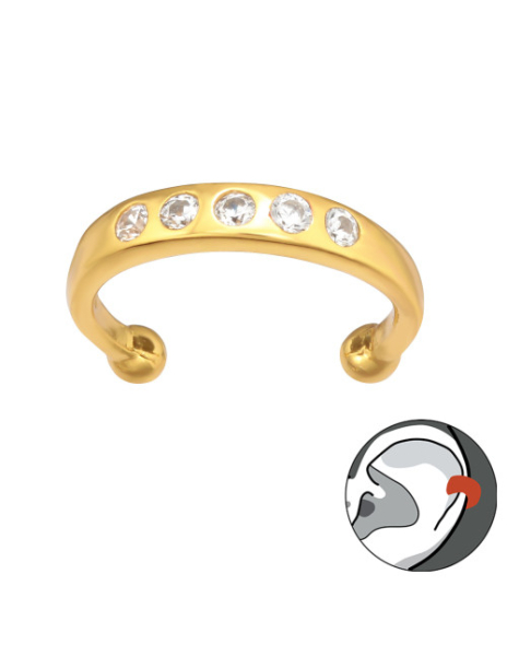 Aros de Plata Cuff  1un...