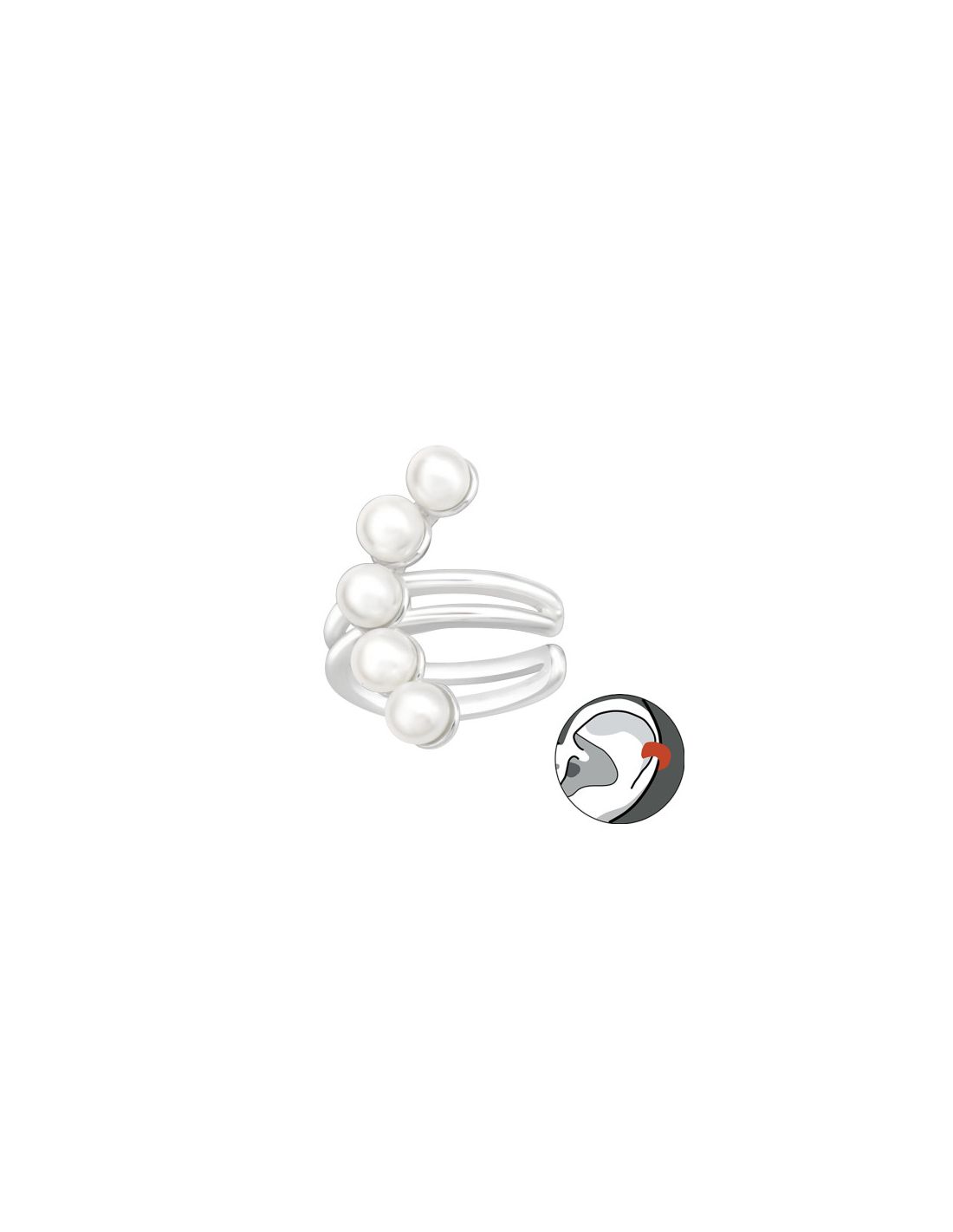 Aros de Plata Cuff  1un Geometric 5...