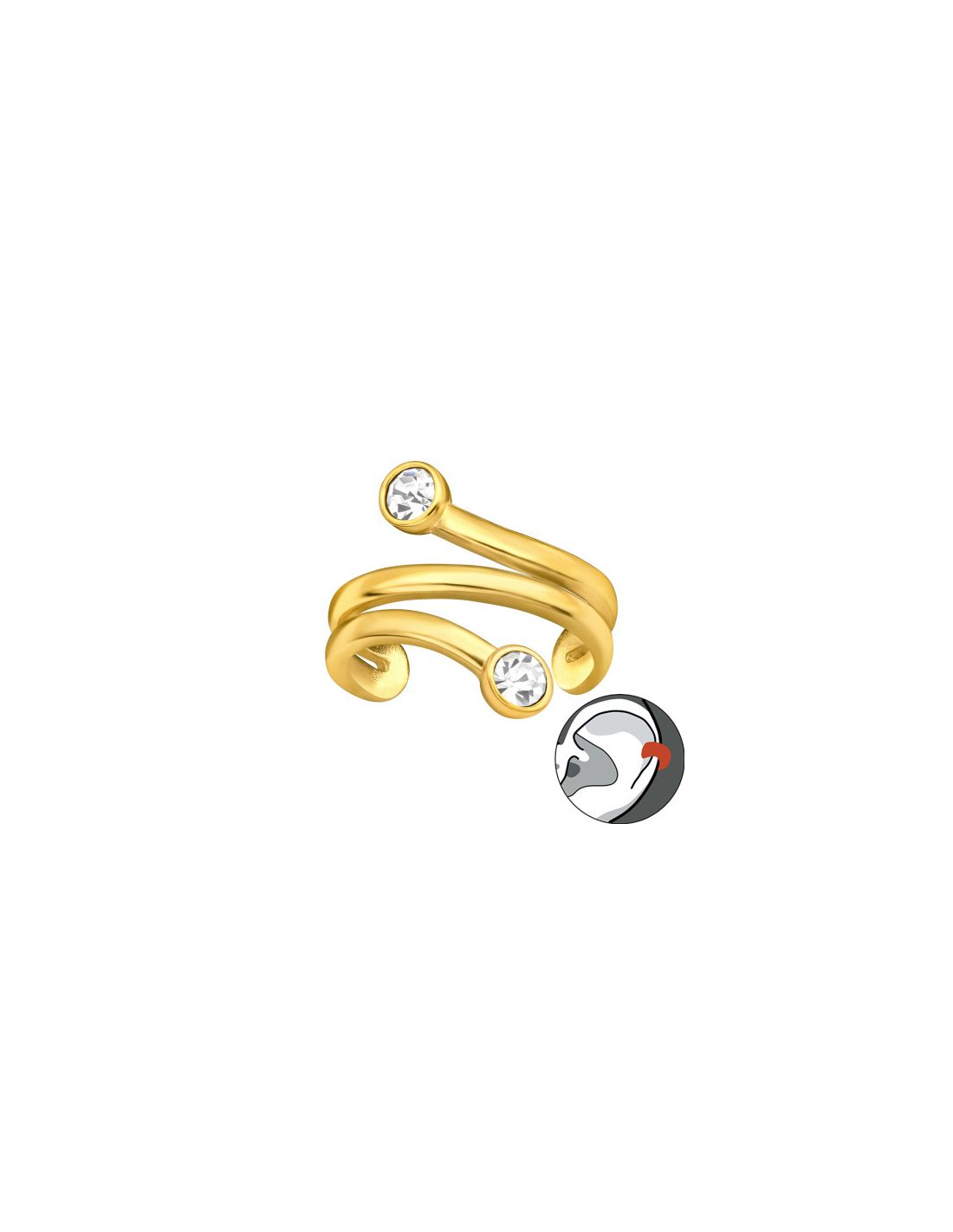 Aros de Plata Cuff  1un Geometric 9...