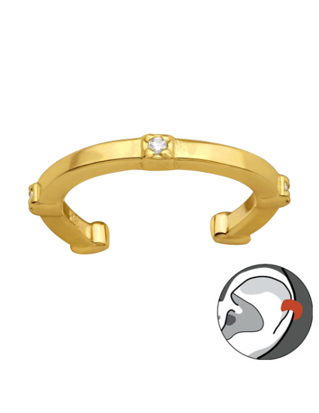 Aros de Plata Cuff  1un...