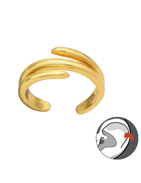 Aros de Plata Cuff  1un...