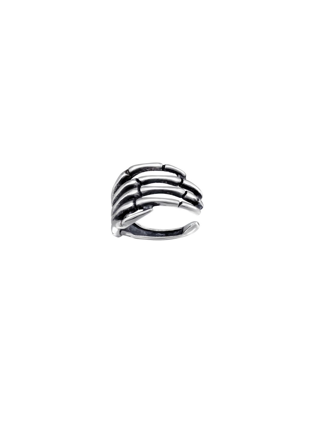 Aros de Plata Cuff  1un Skeleton Hand...