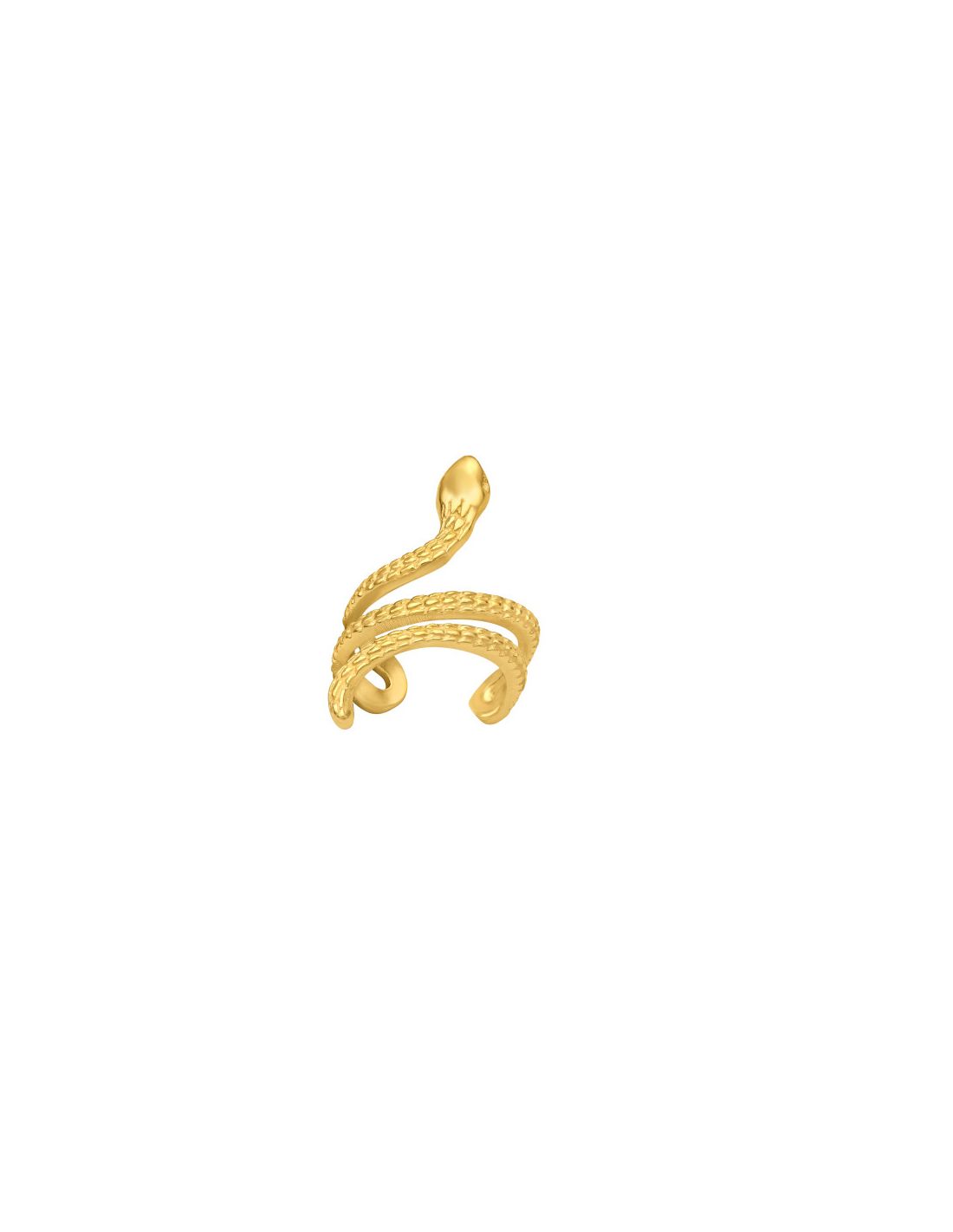 Aros de Plata Cuff  1un Snake 10.4 mm...