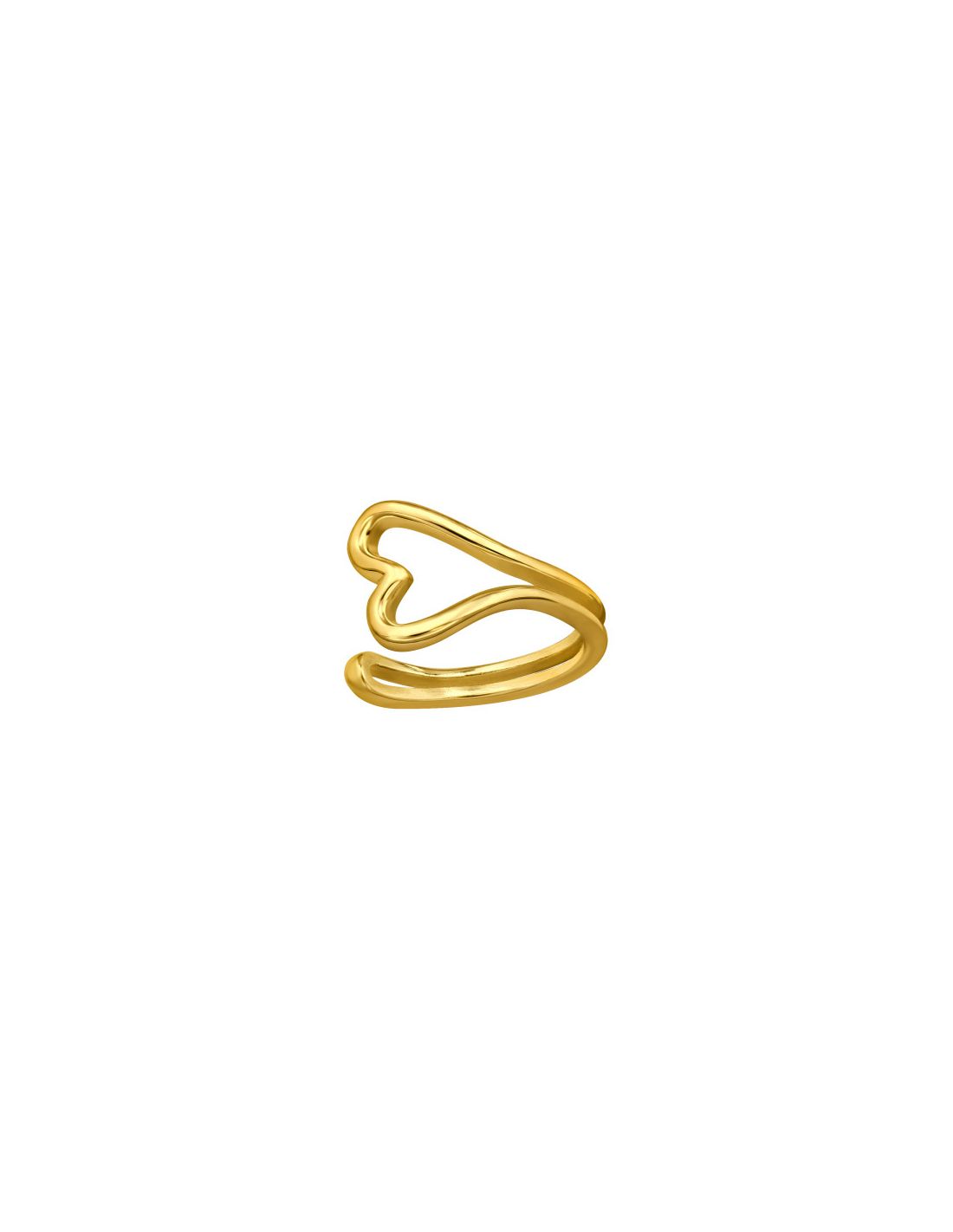 Aros de Plata Cuff  1un Heart 12 mm x...