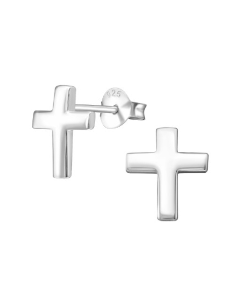 Aros de Plata Cross -