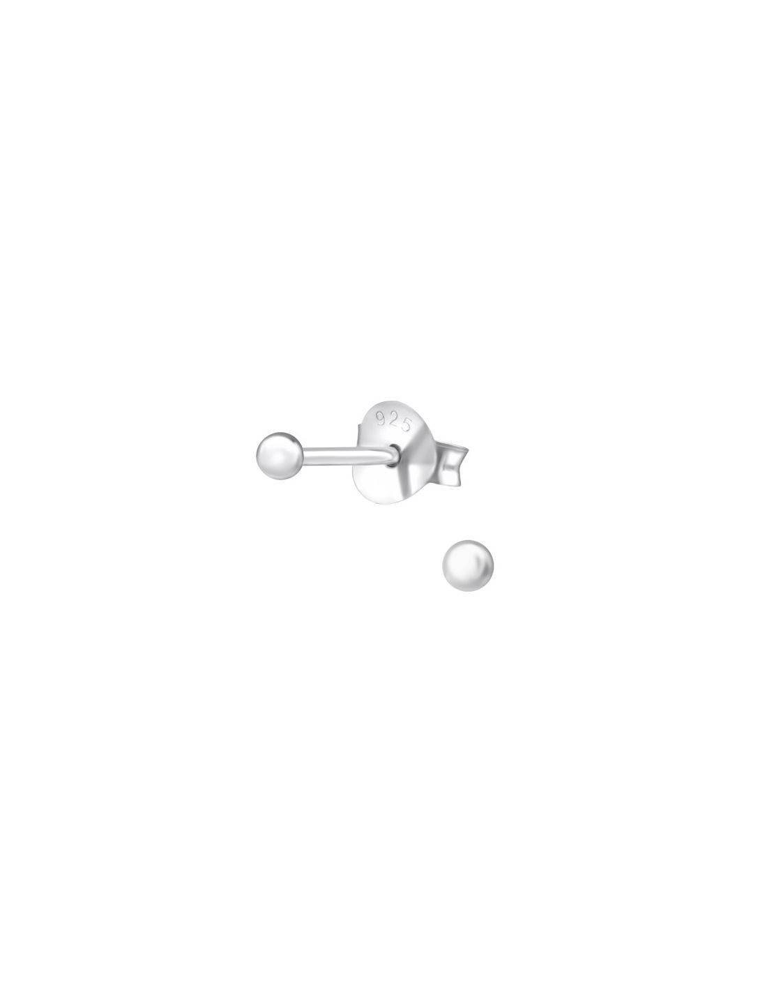 Aros de Plata Ball 2Mm -
