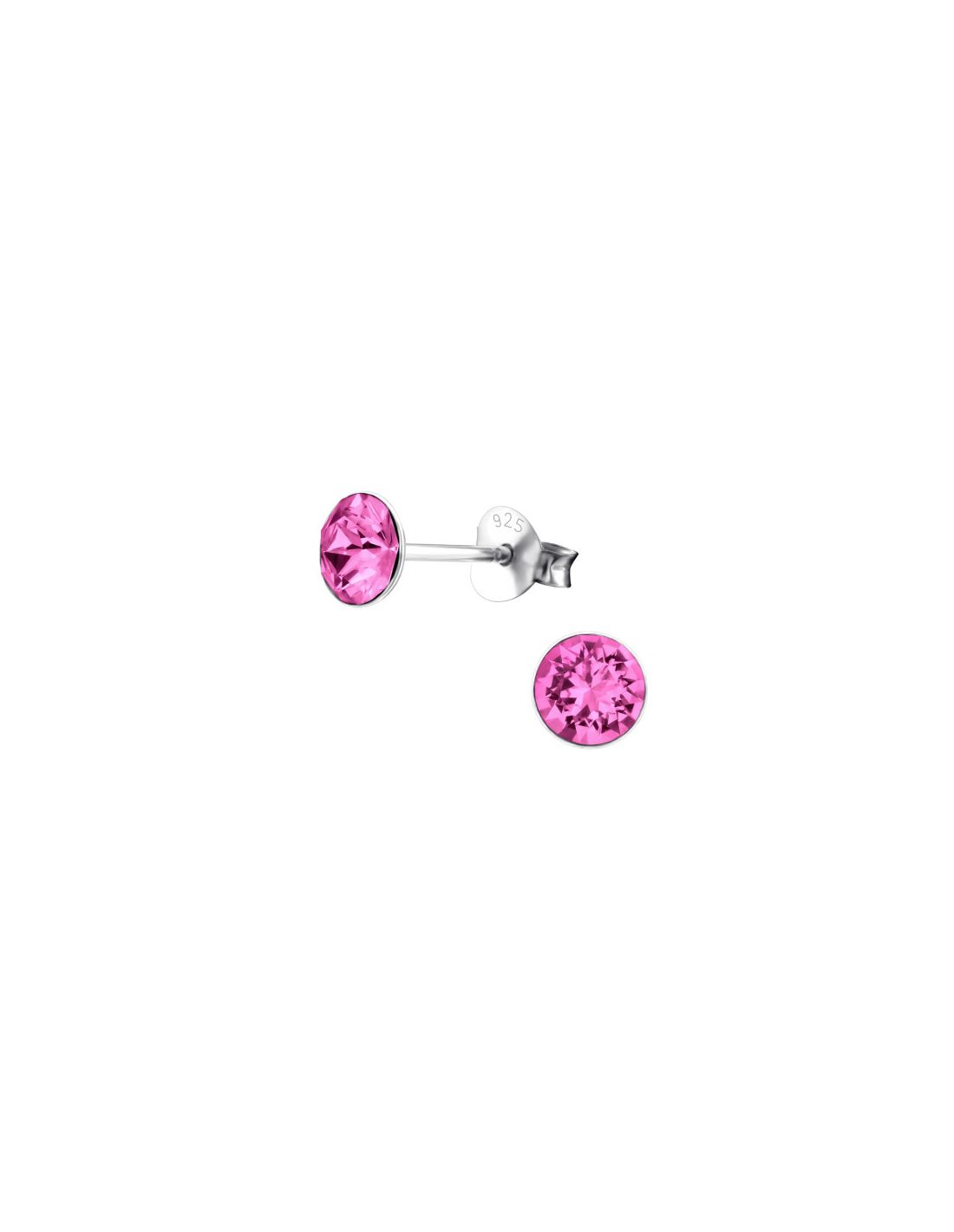 Aros de Plata 5Mm Round Rose