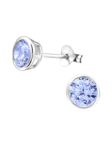 Aros de Plata Round 6Mm CZ...
