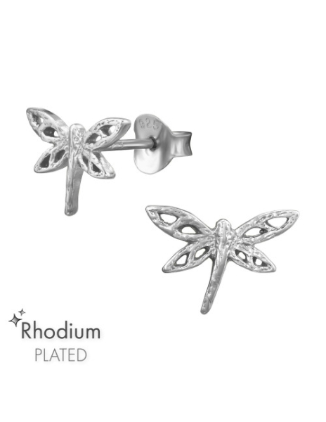 Aros de Plata Dragonfly -