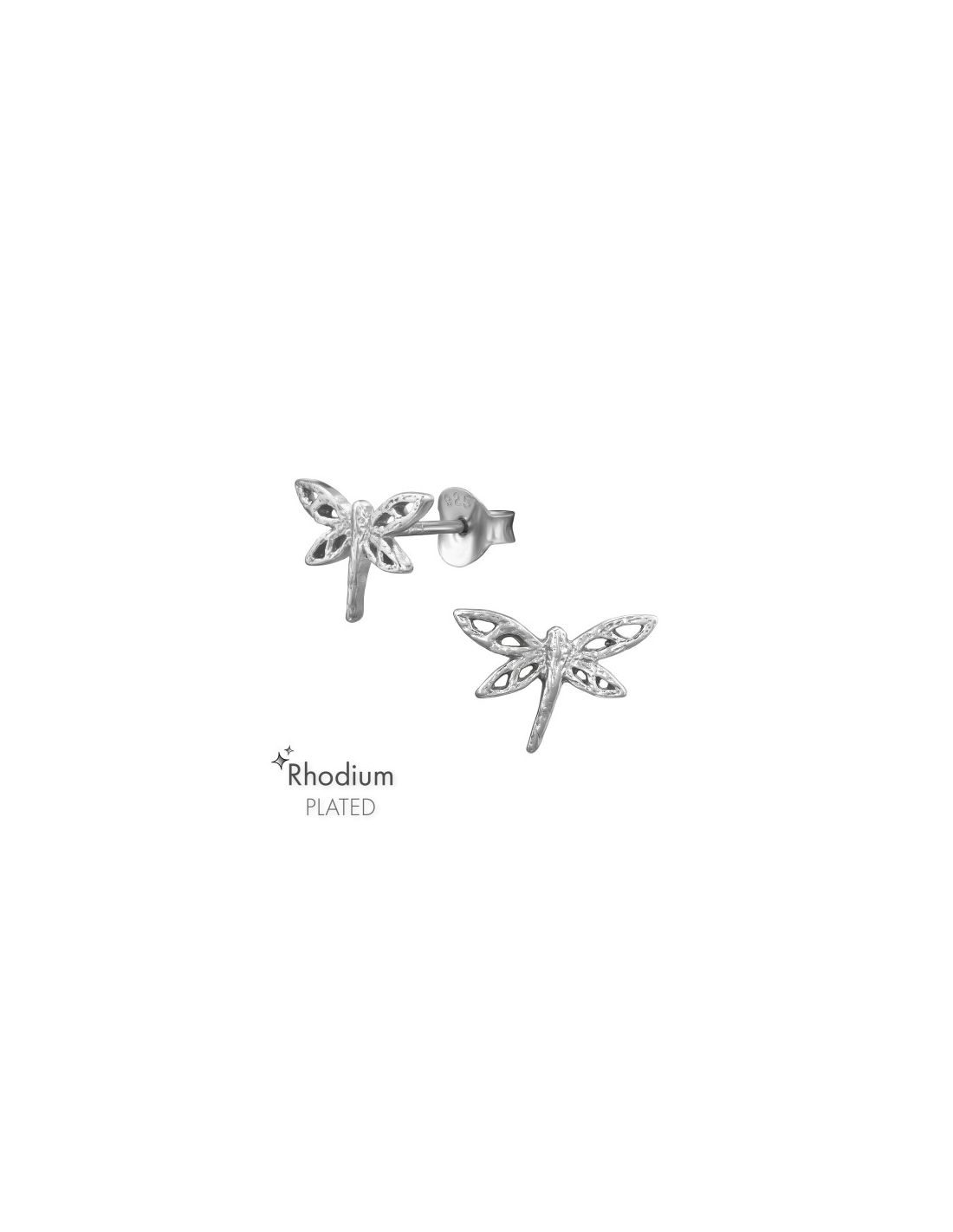Aros de Plata Dragonfly -