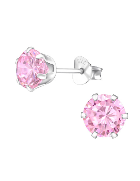 Aros de Plata Round 6Mm CZ...