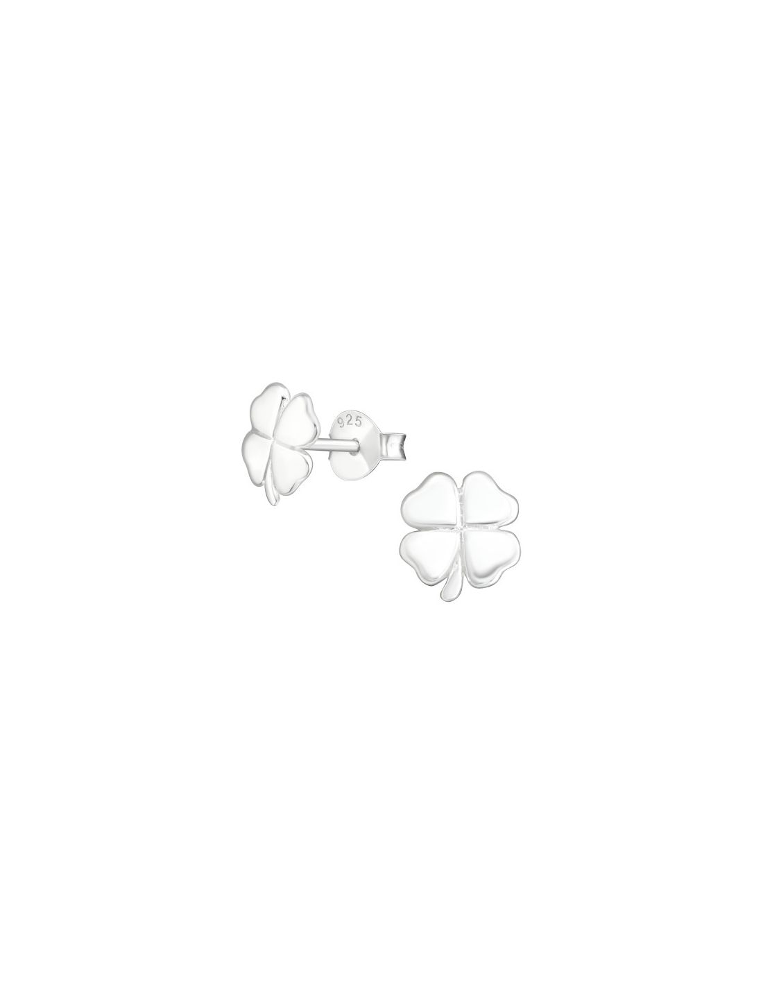 Aros de Plata Clover -