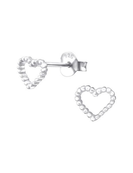 Aros de Plata Heart -