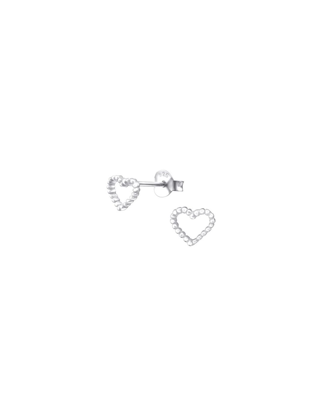 Aros de Plata Heart -
