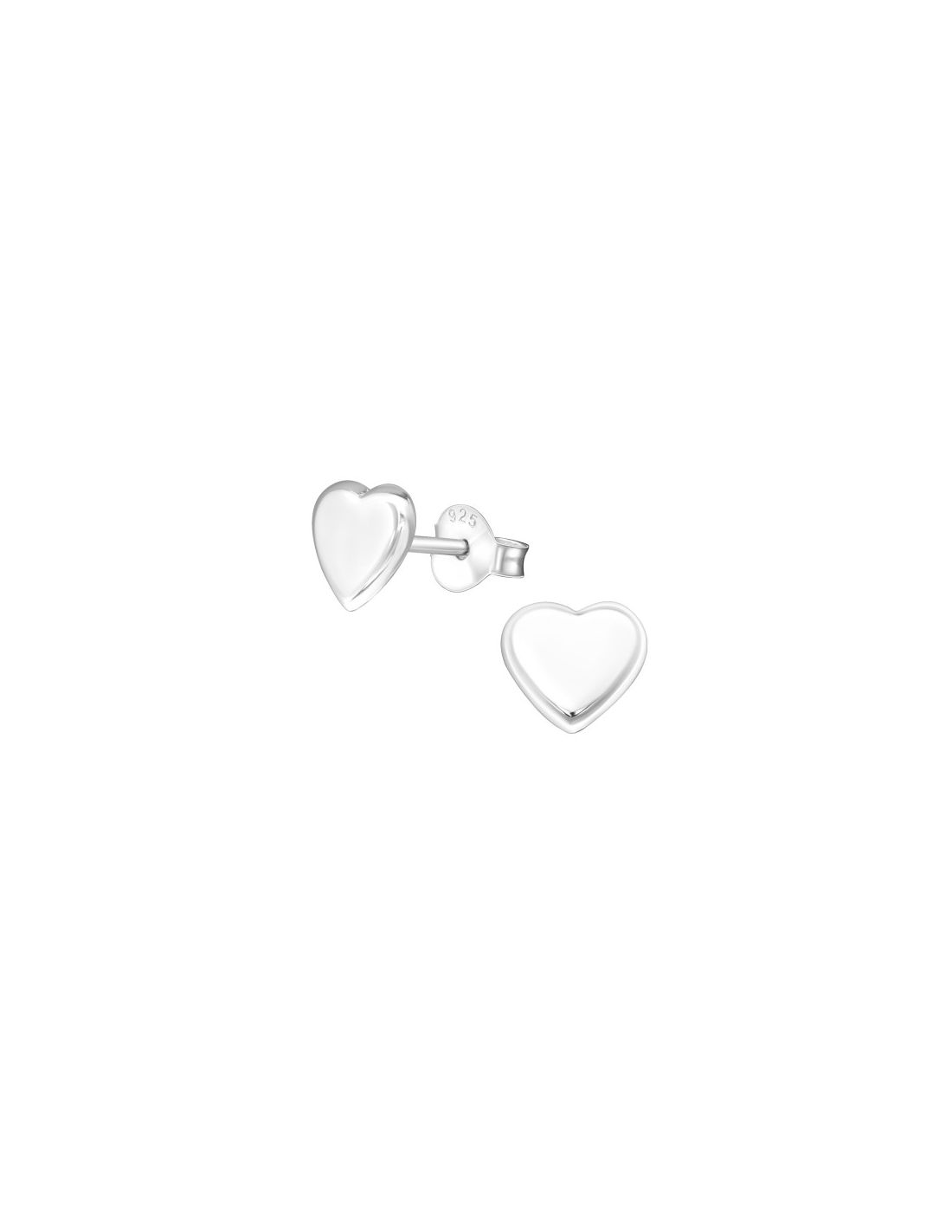 Aros de Plata Heart -