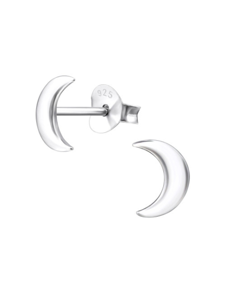 Aros de Plata Crescent Moon -