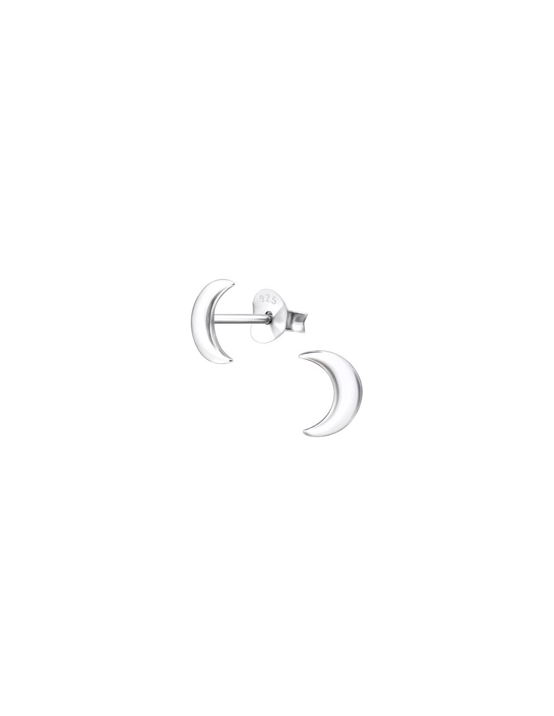 Aros de Plata Crescent Moon -