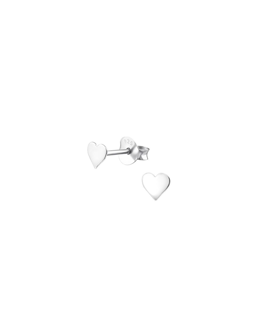 Aros de Plata Heart -